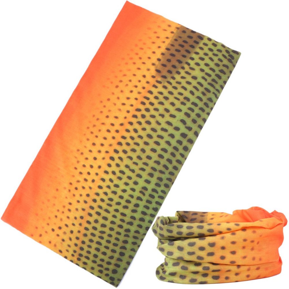 Multi-function Headwear/ Face Mask - Orange Scales